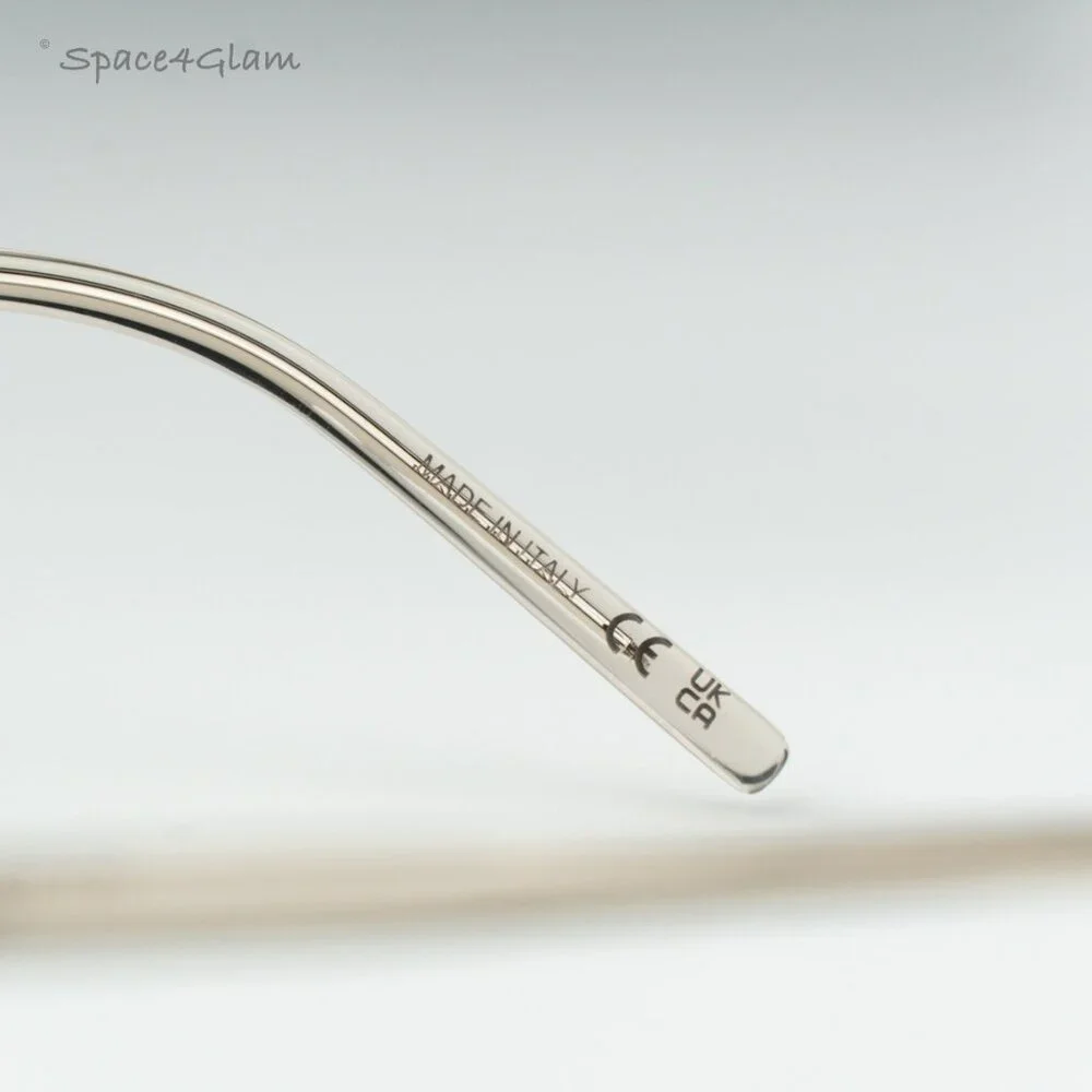 Saint Laurent Women Eyeglasses Trans Beige Demo Pilot SL667OPT 003 BRAND NEW